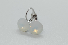 Náušnice rivoli white opal 