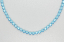 Perlový náhrdelník 0006 modrý perleťový