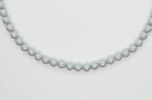 Perlový náhrdelník 0006 šedý perleťový