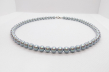 Perlový náhrdelník sv. šedá perleťová