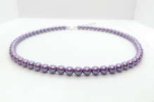 Perlový náhrdelník fialová perleť