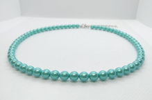 Perlový náhrdelník azurová perleť
